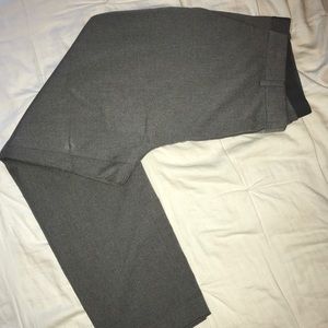UNIQLO grey dress pants , cropped